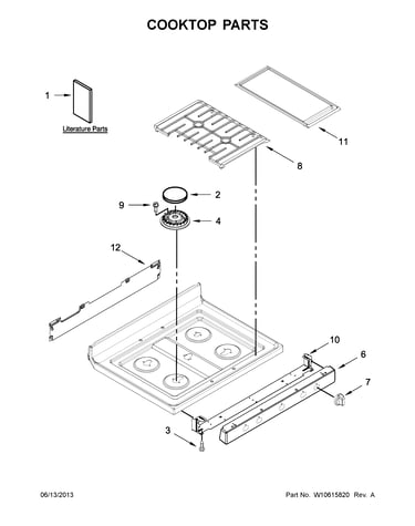 Cooktop parts