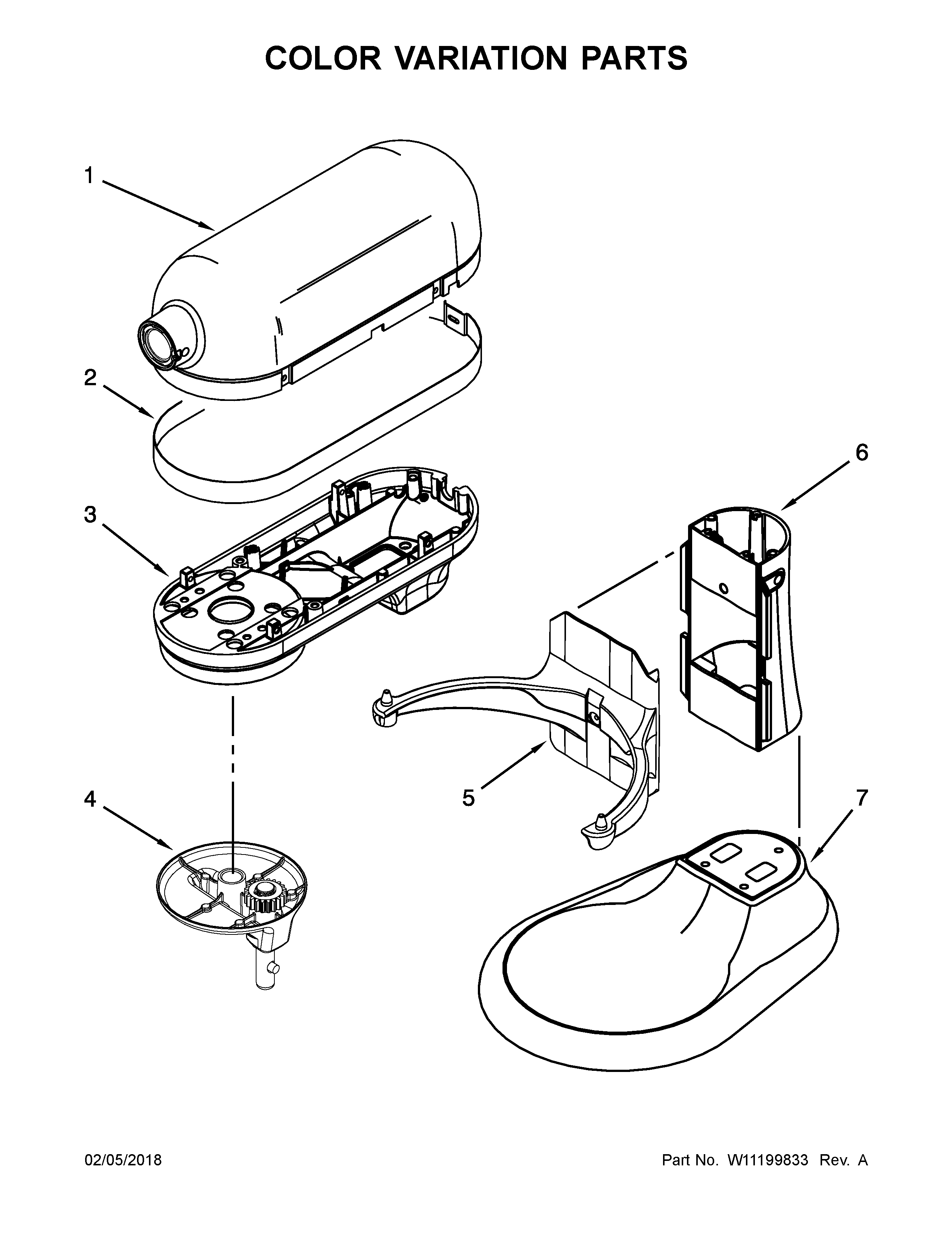 COLOR VARIATION PARTS