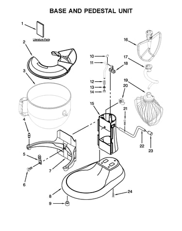 Base and pedestal unit