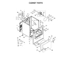 Whirlpool YWED4850HW0 cabinet parts diagram