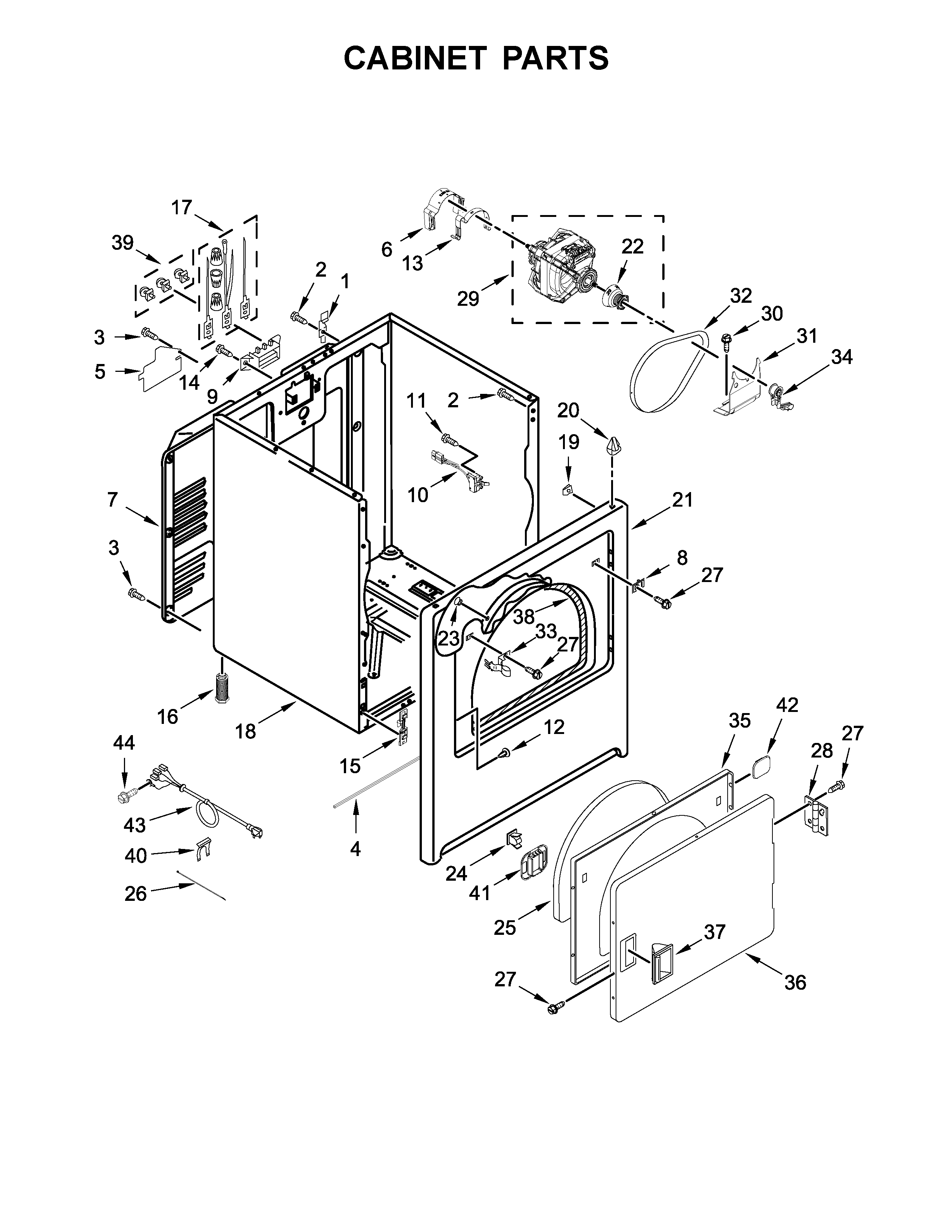 Cabinet parts