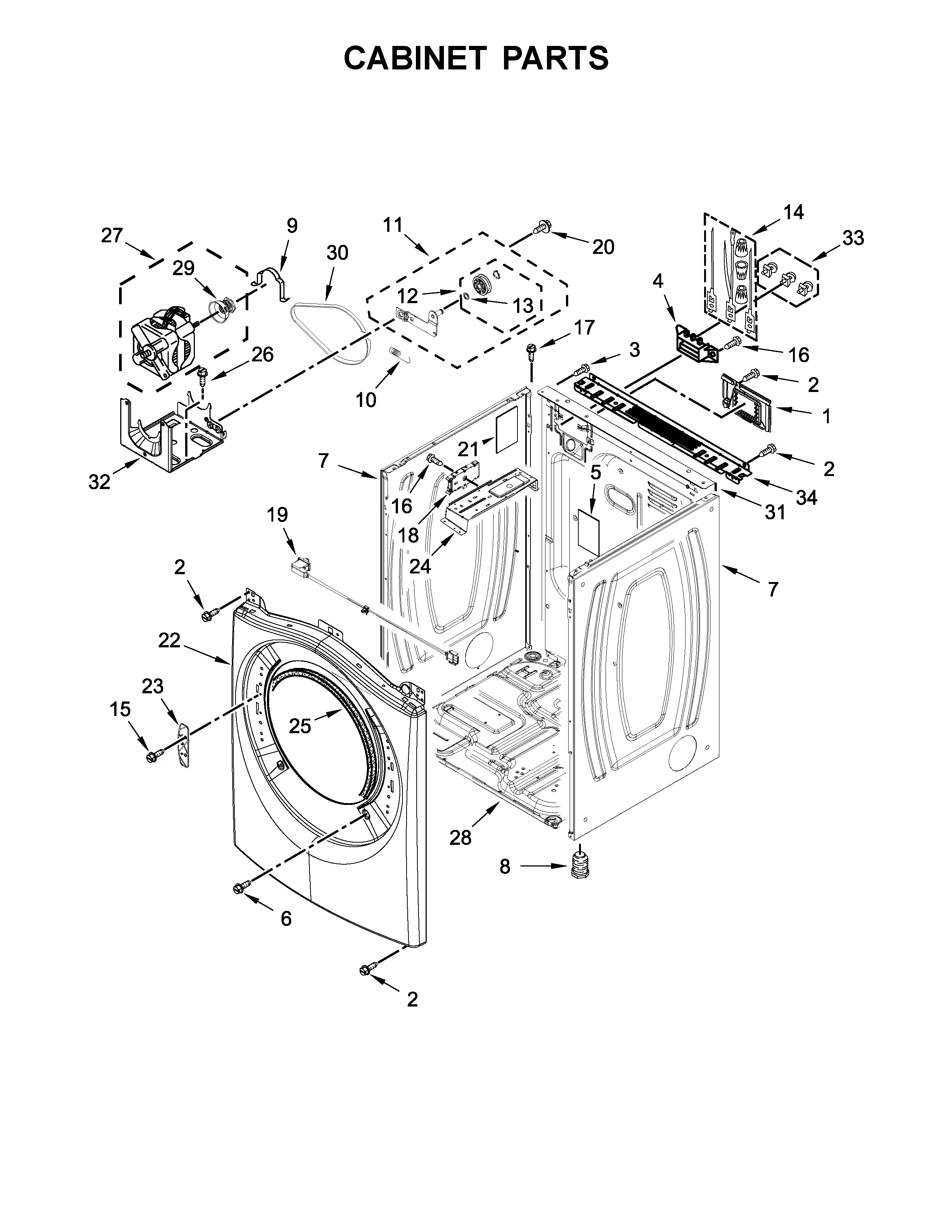 Cabinet parts