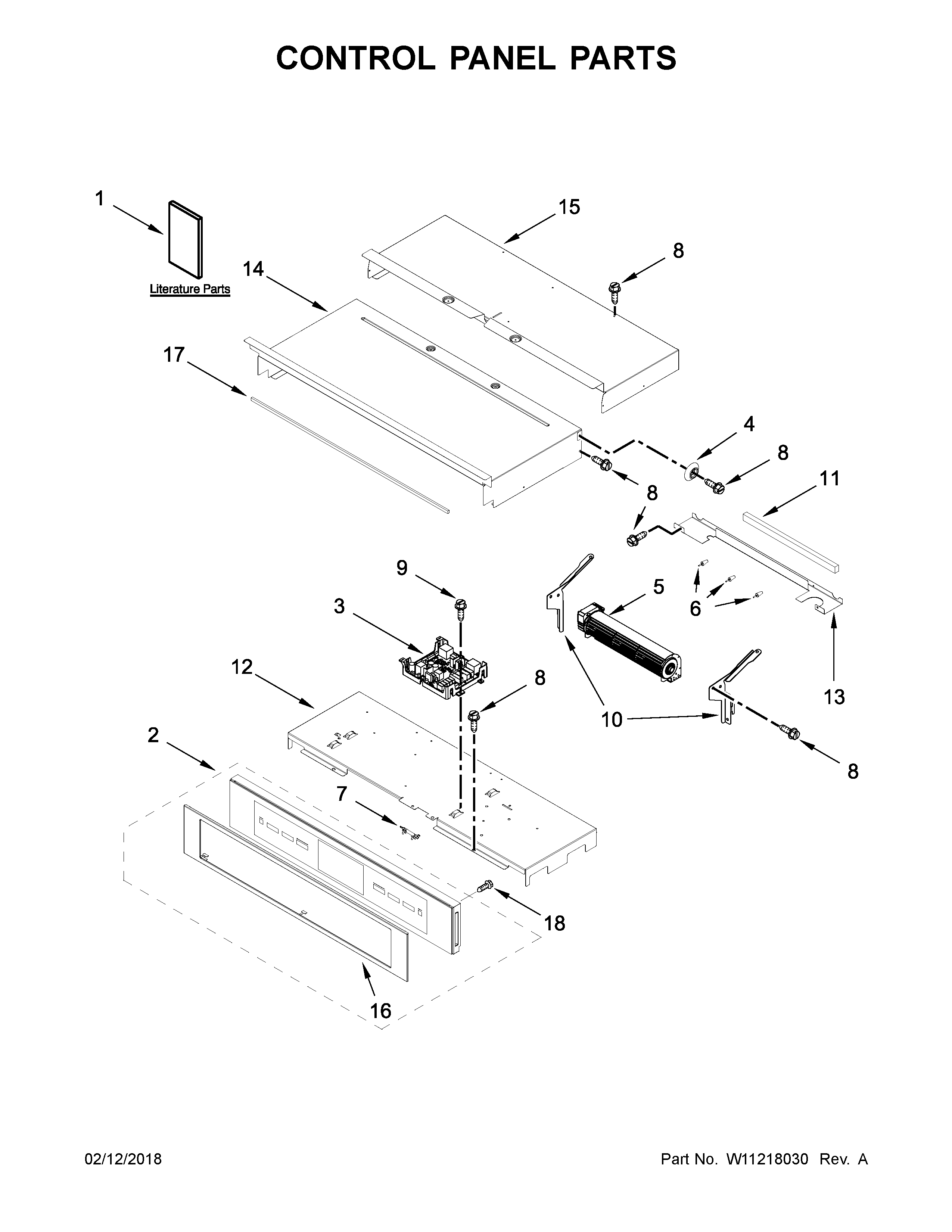Control panel parts