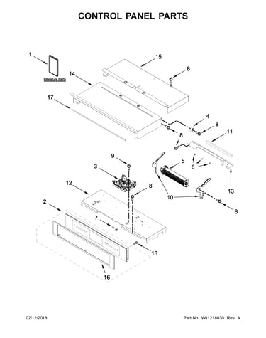 Control panel parts