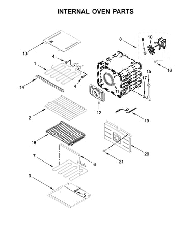 Internal oven parts