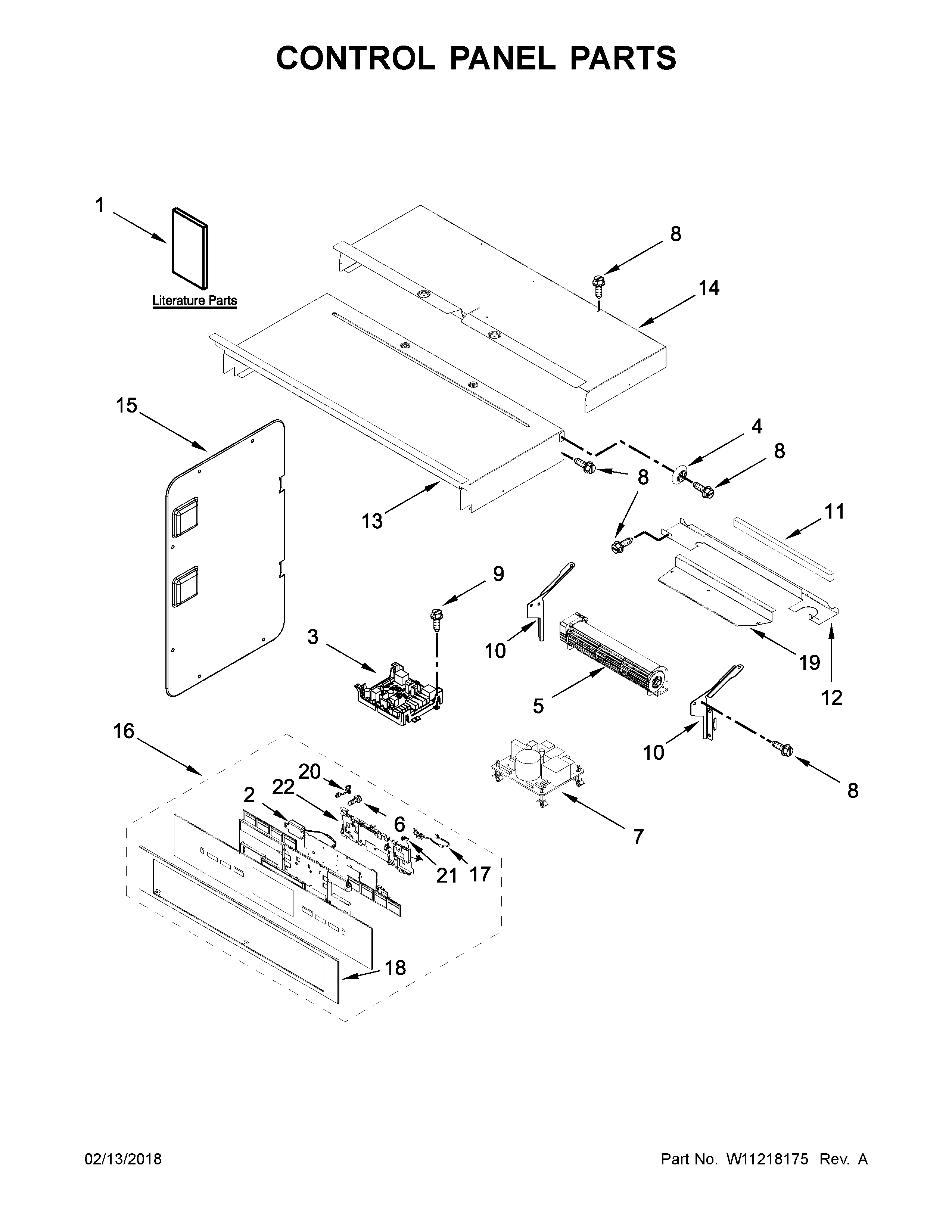 Control panel parts