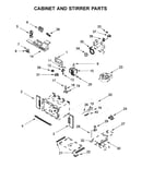 Cabinet and stirrer parts