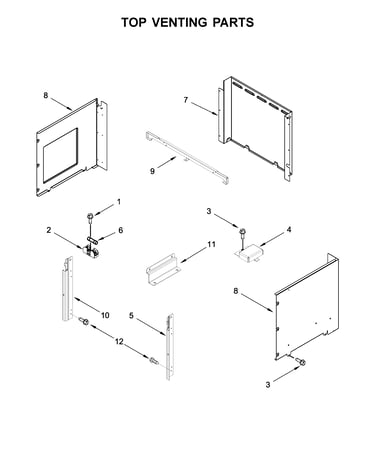 Top venting parts