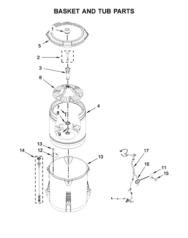 Basket and tub parts