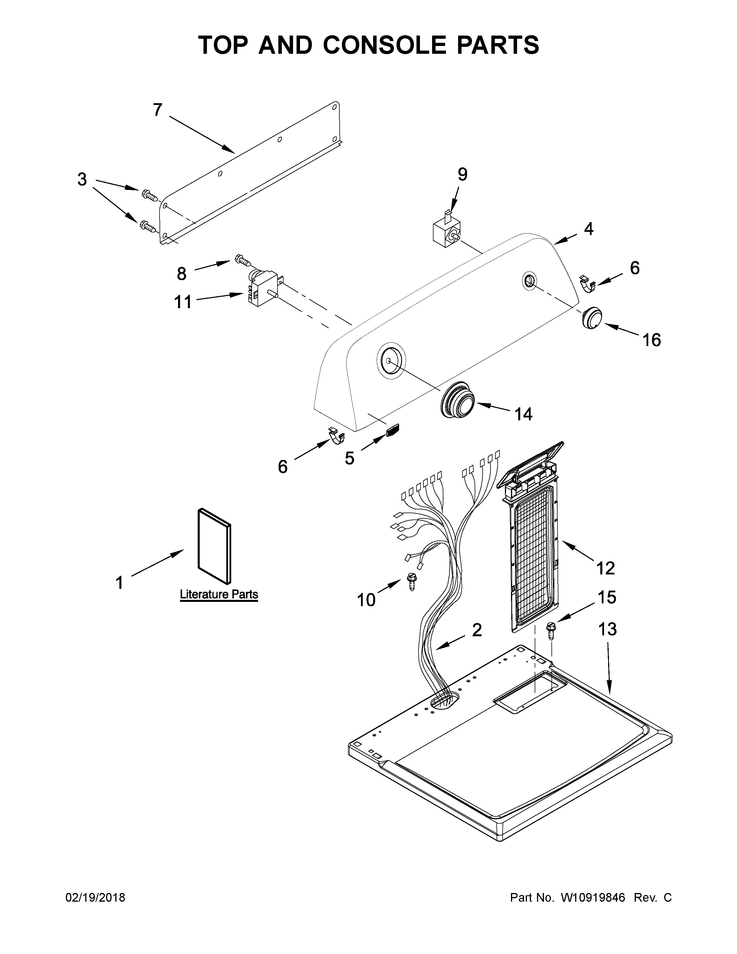 TOP AND CONSOLE PARTS