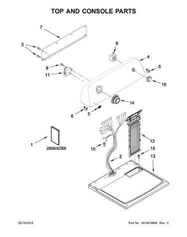 Top and console parts