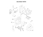 Maytag 4KMEDC215FW0 bulkhead parts diagram
