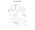 Maytag 4KMEDC315FW0 bulkhead parts diagram