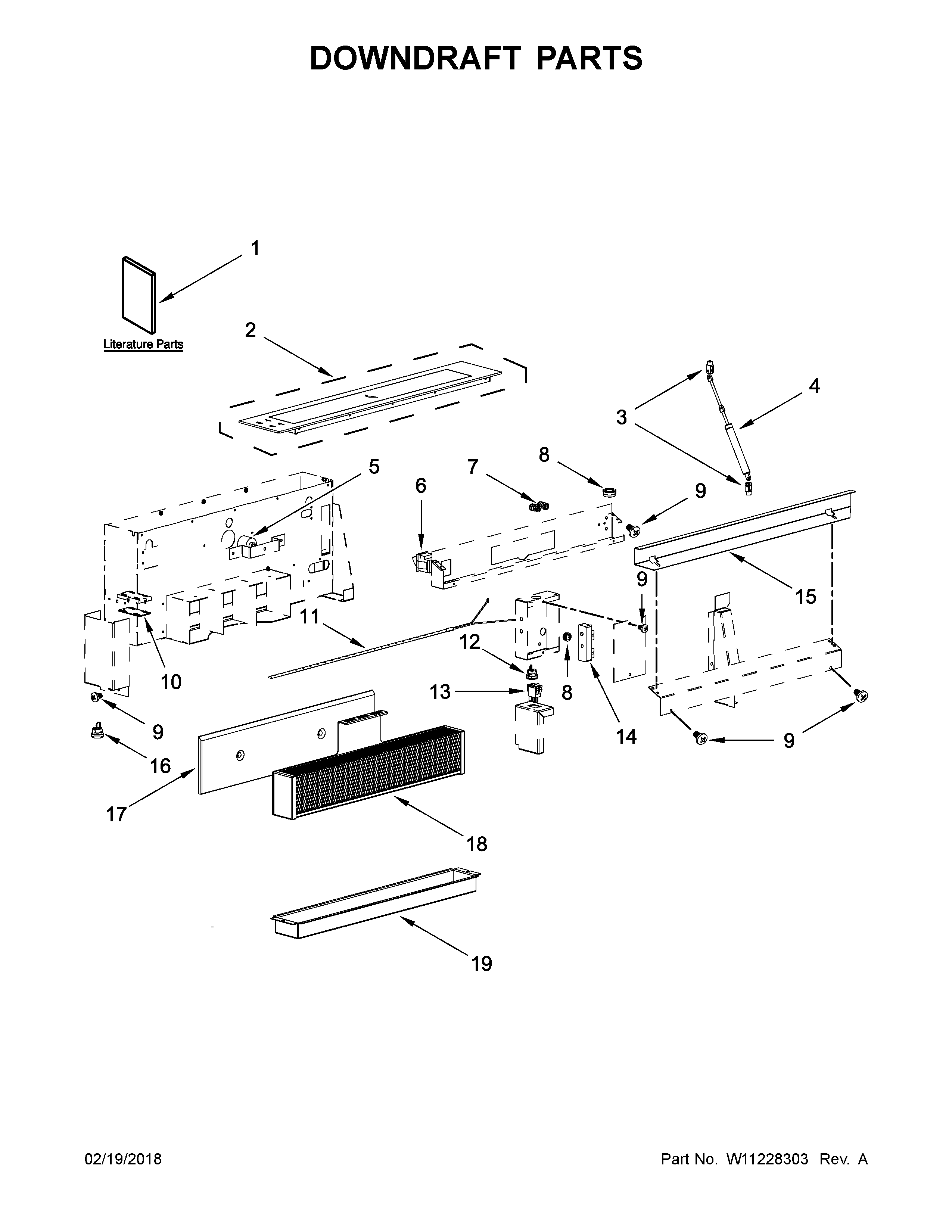 Downdraft parts
