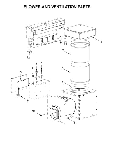 Blower and ventilation parts