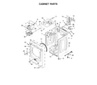 Maytag YMED5500FW2 cabinet parts diagram