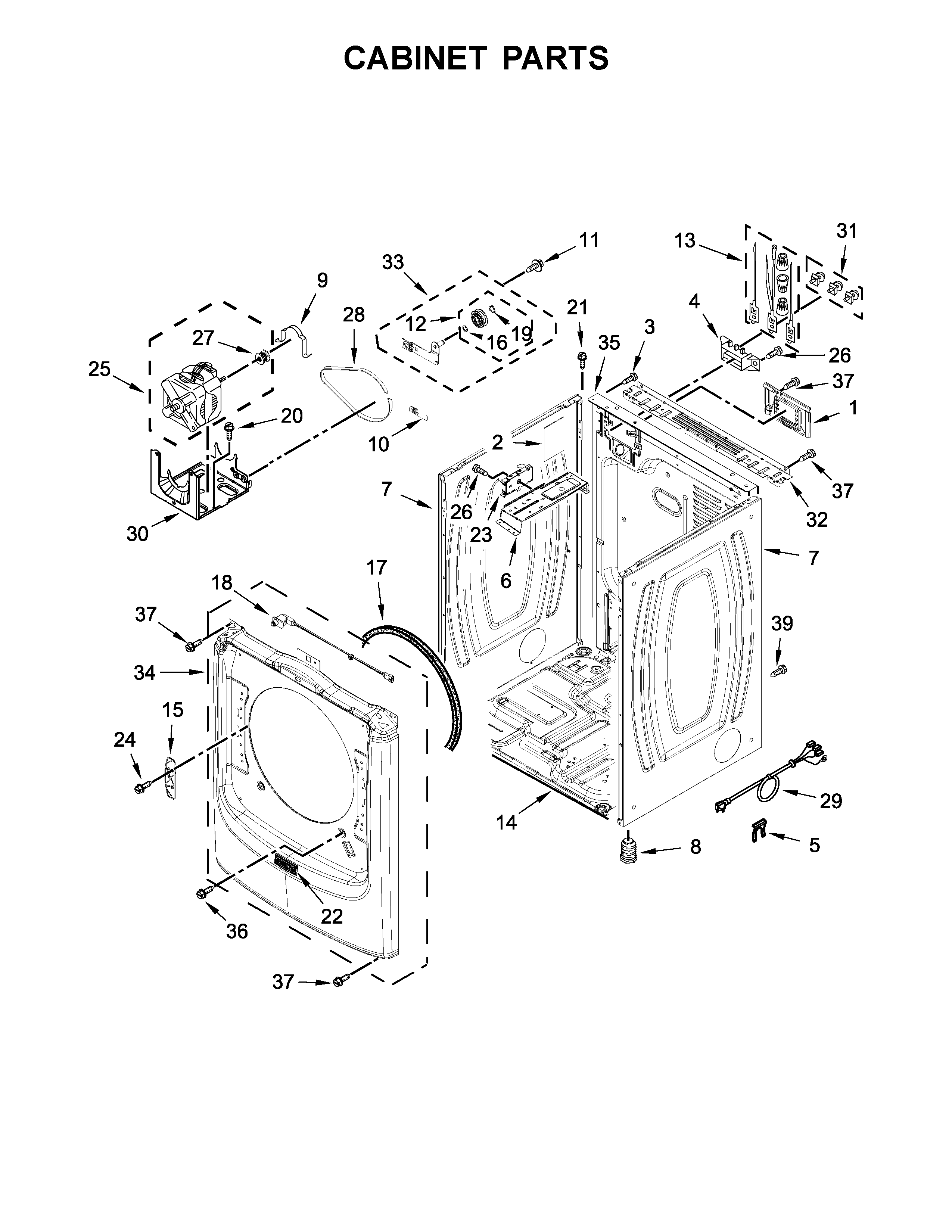 Cabinet parts