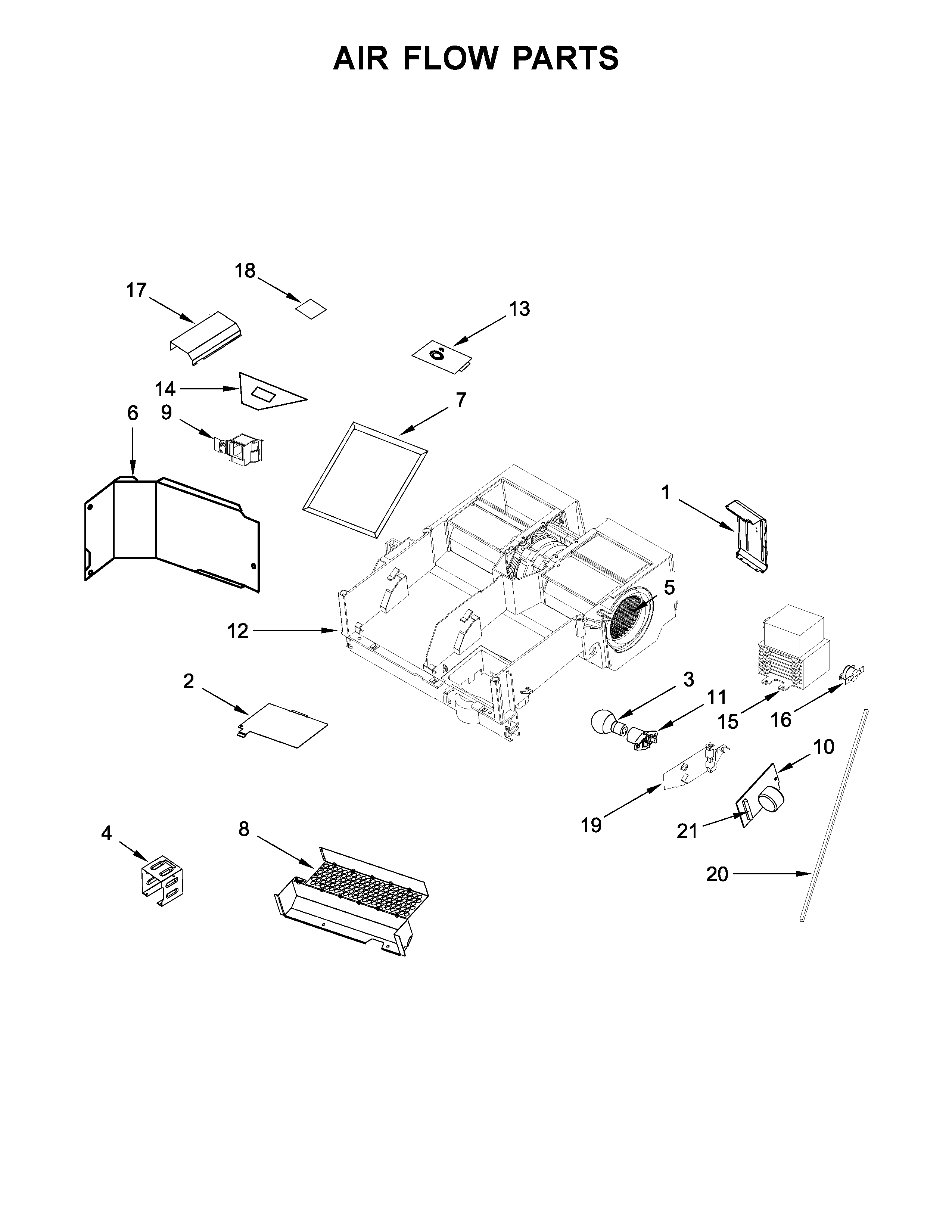 Air flow parts
