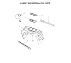Whirlpool WMH53520CB6 cabinet and installation parts diagram