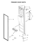 Freezer door parts