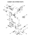 Cabinet and stirrer parts