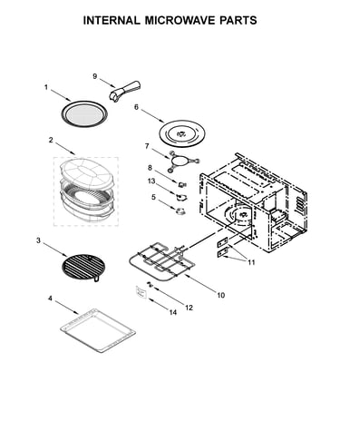 Internal microwave parts