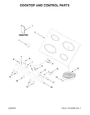 Cooktop and control parts
