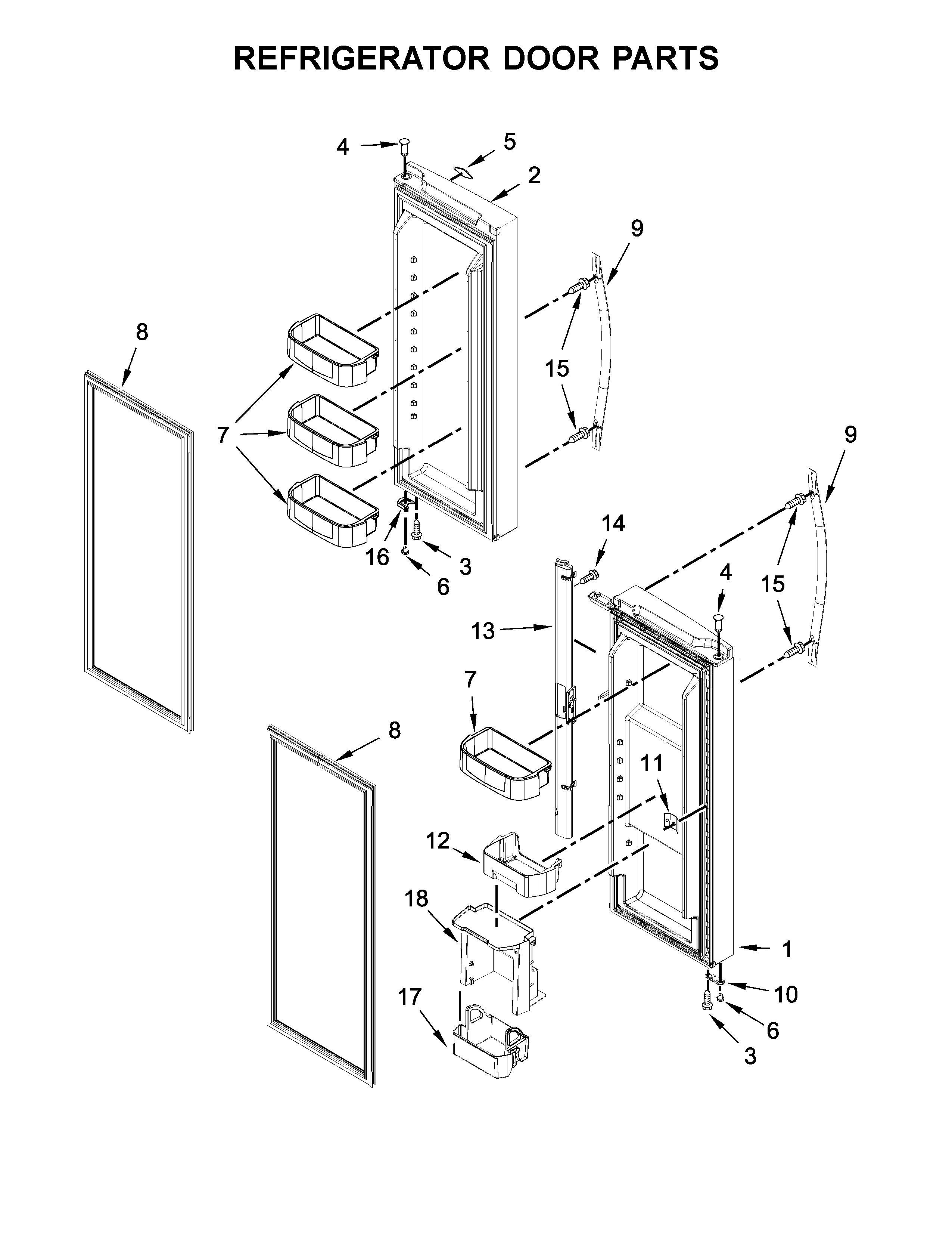 REFRIGERATOR DOOR PARTS