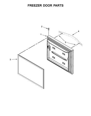 Freezer door parts