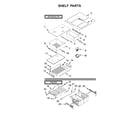 Whirlpool WRF560SMHZ00 shelf parts diagram