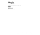 Whirlpool WMC20005YB1 cover sheet diagram