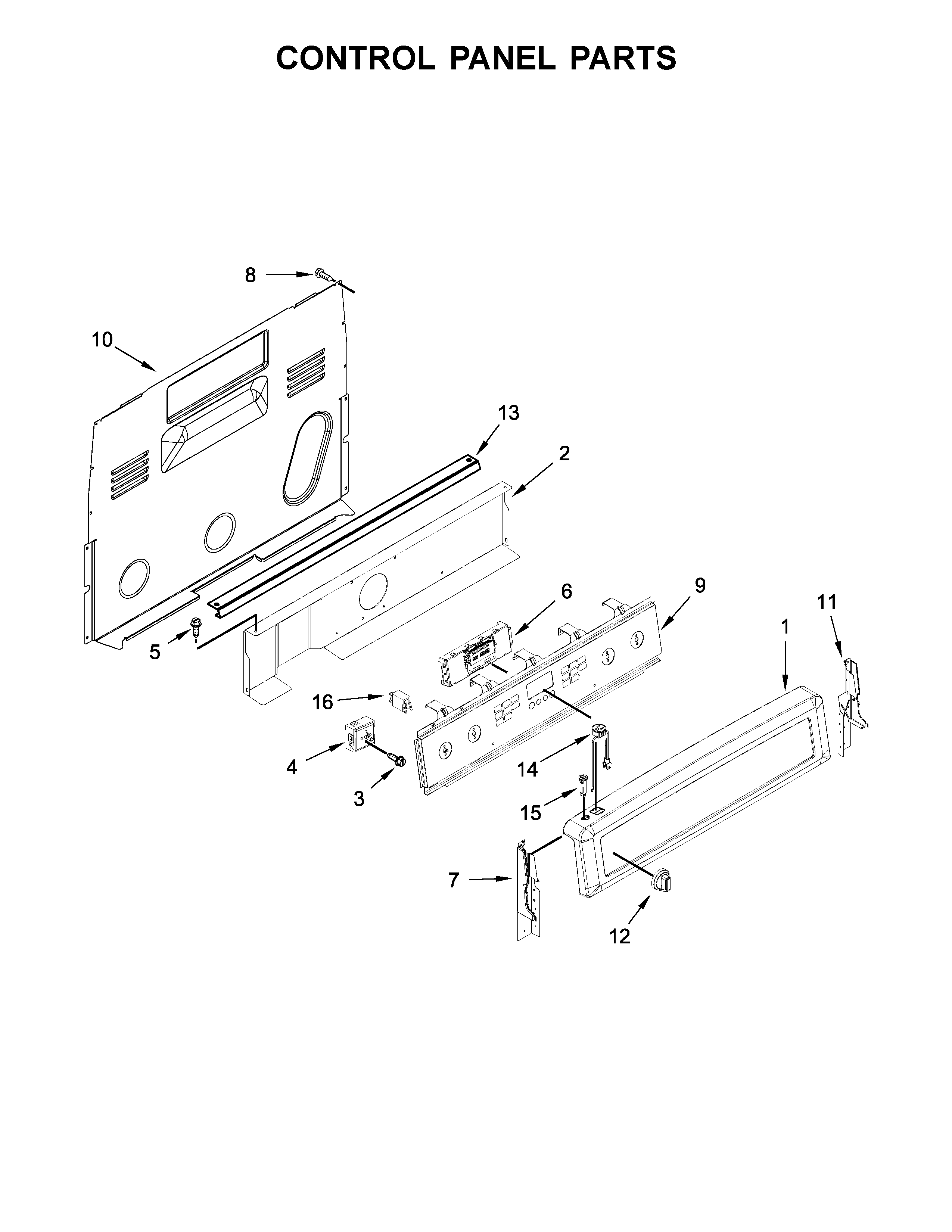 Control panel parts