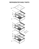 Refrigerator shelf parts