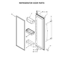 Maytag MSS26C6MFW01 refrigerator door parts diagram