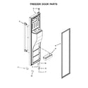 Maytag MSS26C6MFW01 freezer door parts diagram