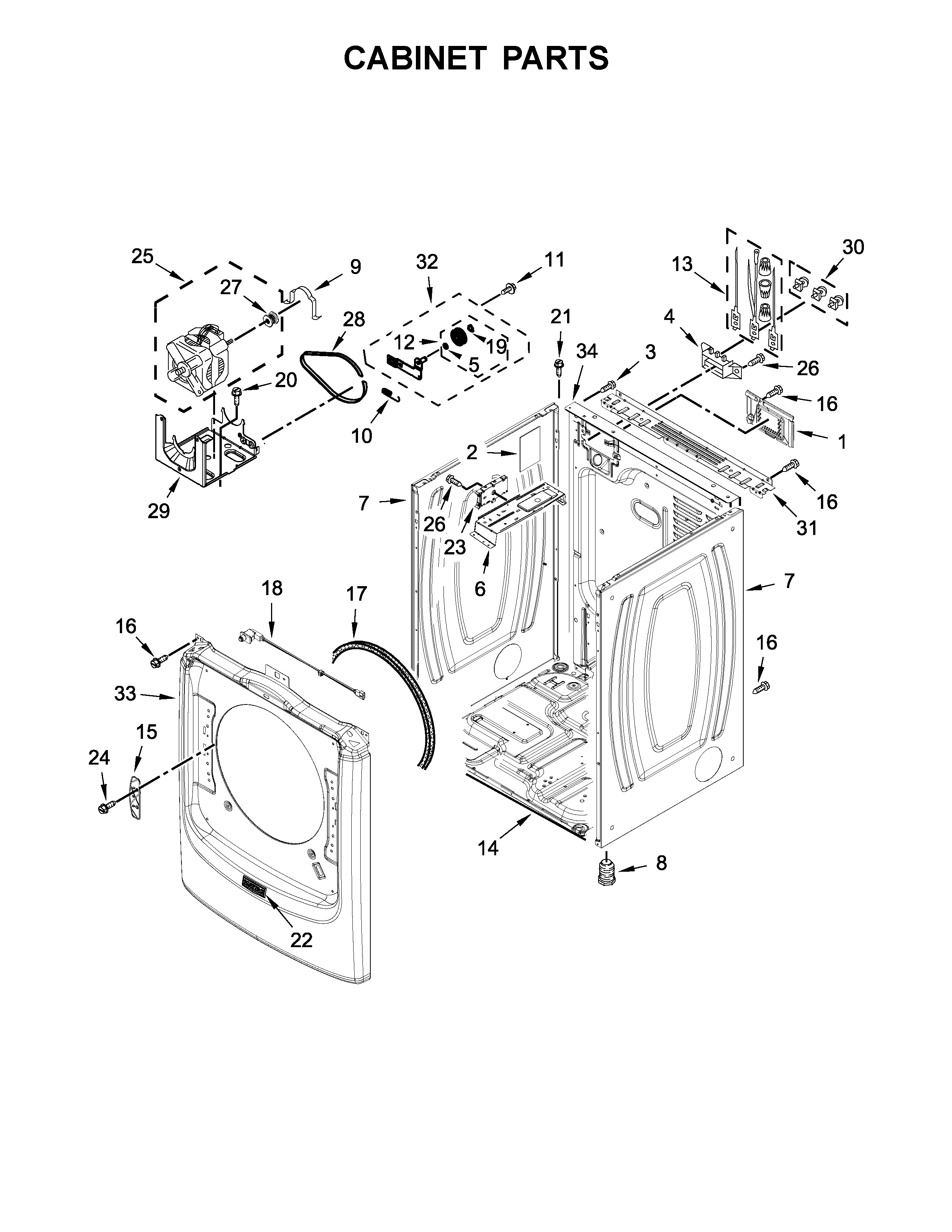 CABINET PARTS