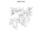 Maytag MED8200FC2 cabinet parts diagram