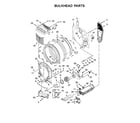 Maytag MED8200FW2 bulkhead parts diagram