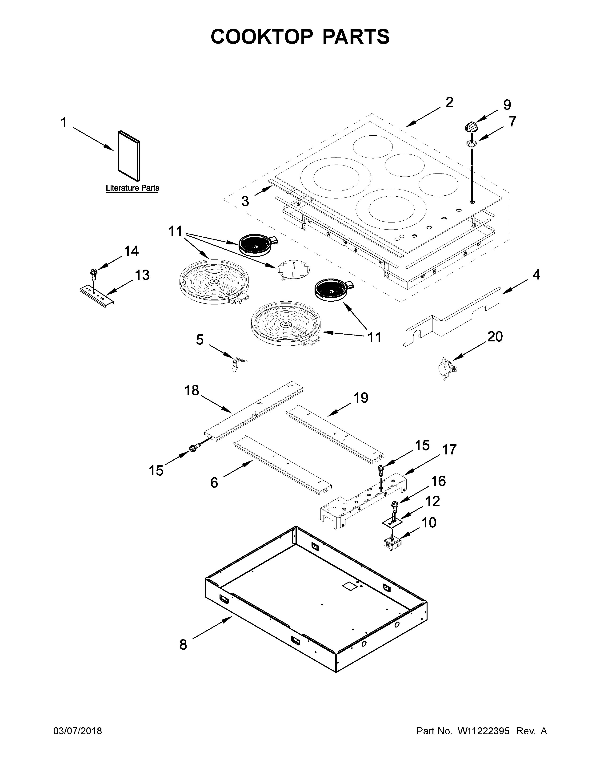 COOKTOP PARTS