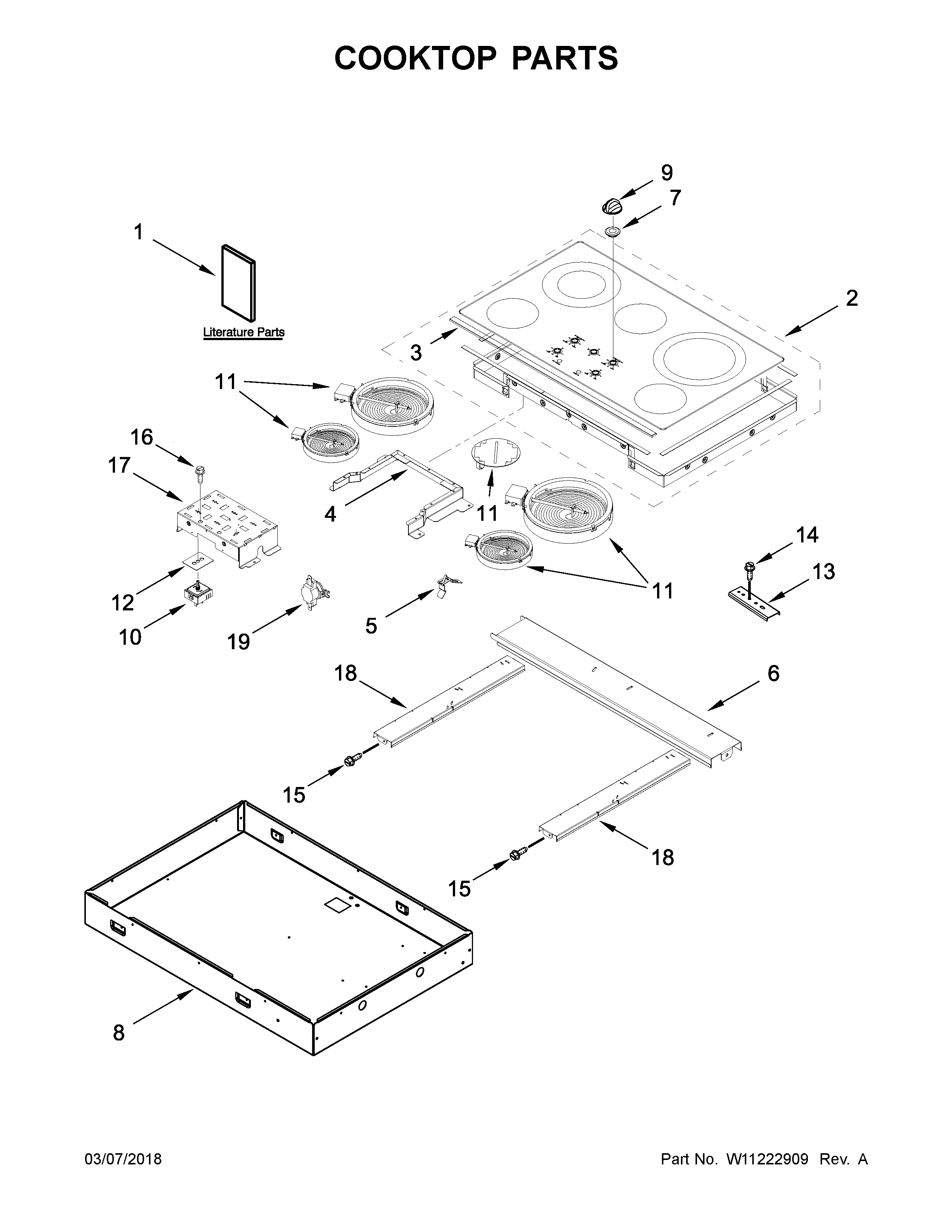 COOKTOP PARTS