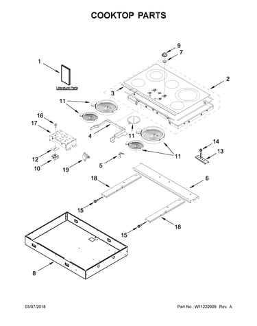Cooktop parts