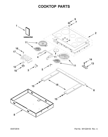Cooktop parts