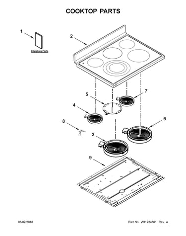 Cooktop parts