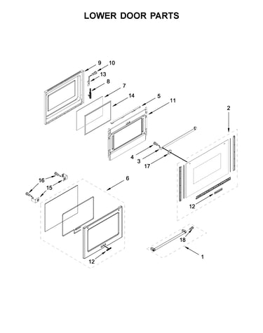 Lower door parts