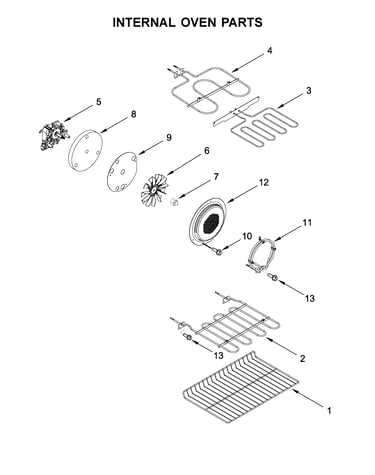 Internal oven parts