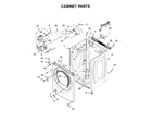 Whirlpool WGD90HEFW1 cabinet parts diagram