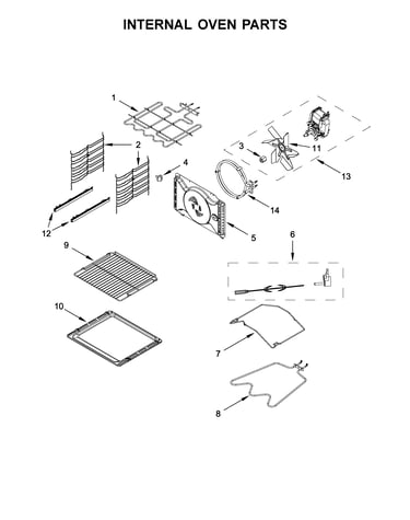 Internal oven parts