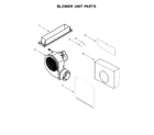KitchenAid KCED606GBL01 blower unit parts diagram