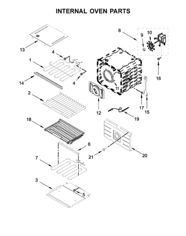 Internal oven parts