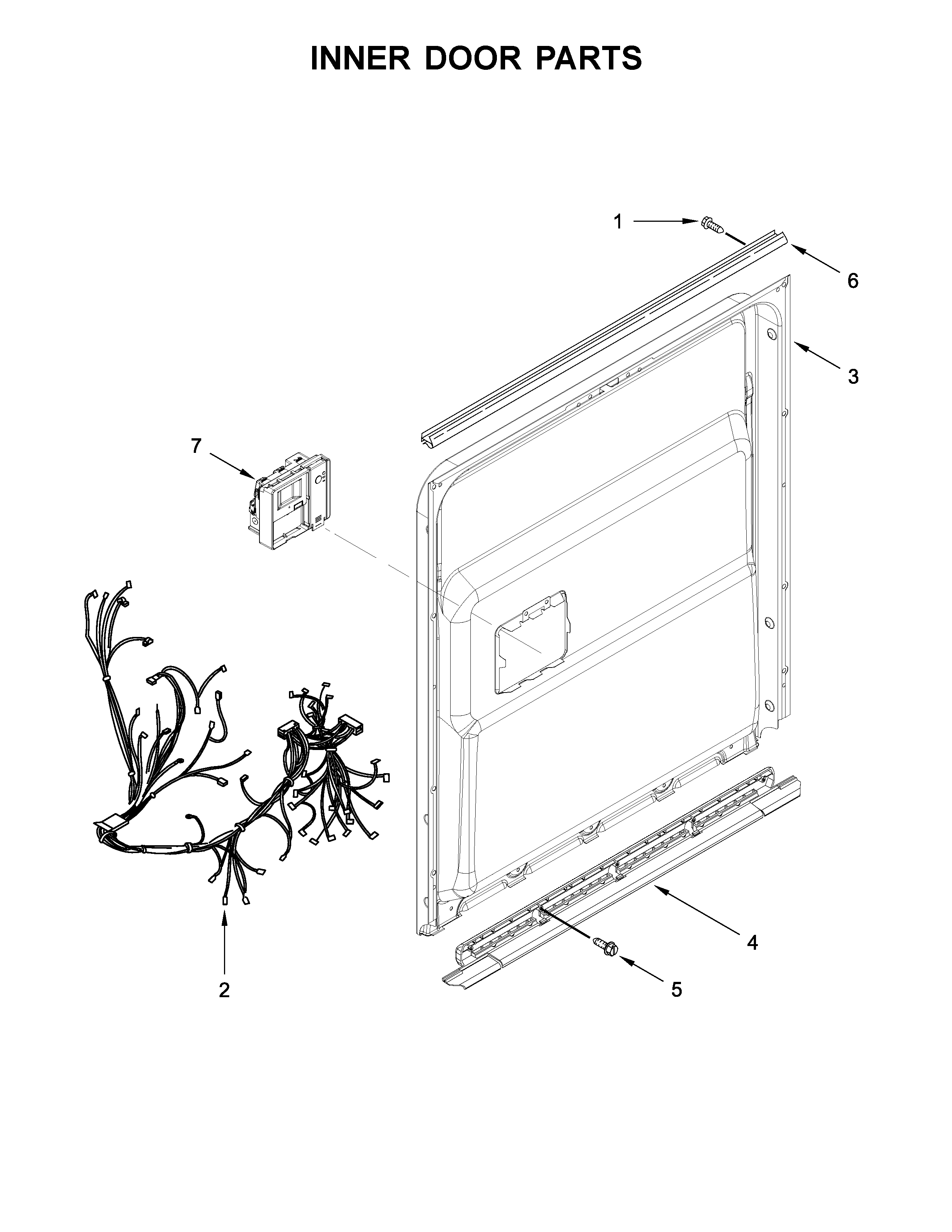 Inner door parts